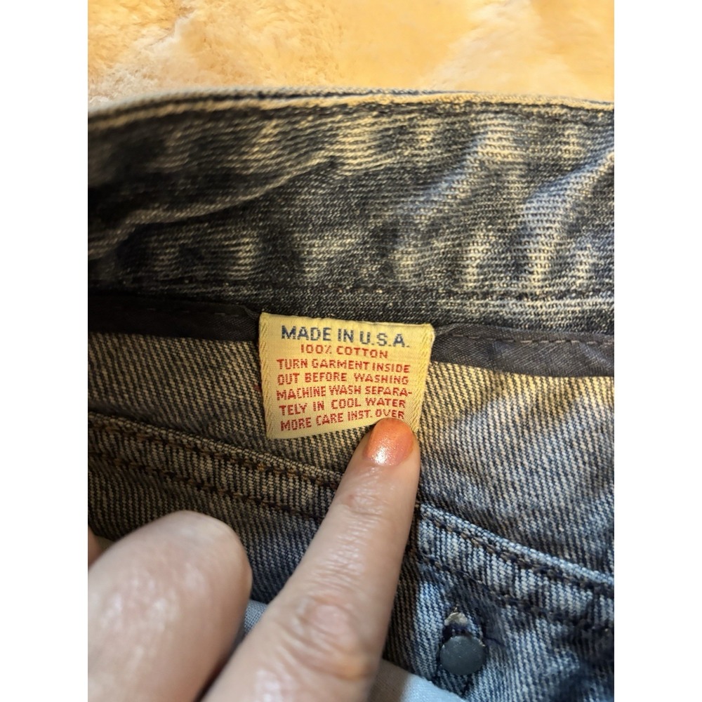 Vintage Calvin Klein USA Made Women's Jeans 28x29 Light Wash High Rise Straight‎ - Picture 4 of 9